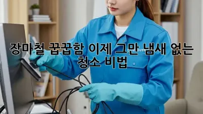 장마철 꿉꿉함, 이제 그만! 냄새 없는 청소 비법